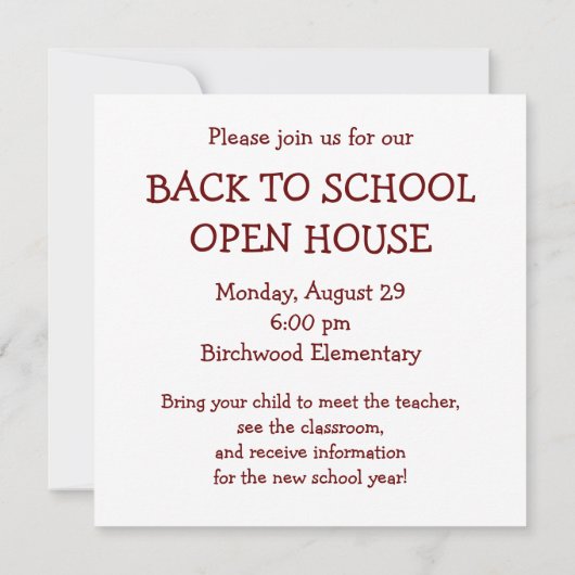 Invitation Pomme (Dos)