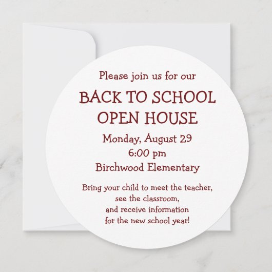 Invitation Pomme (Dos)