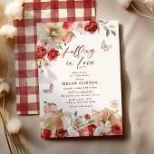 Invitation Pomme d'automne et Baby shower floral Citrouille