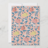 Invitation Pomme de mon Baby shower de fille rose de l'oeil (Dos)