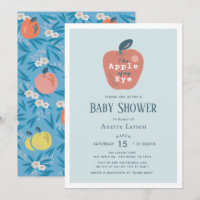 Pomme de mon Baby shower Garçon bleu de l'oeil
