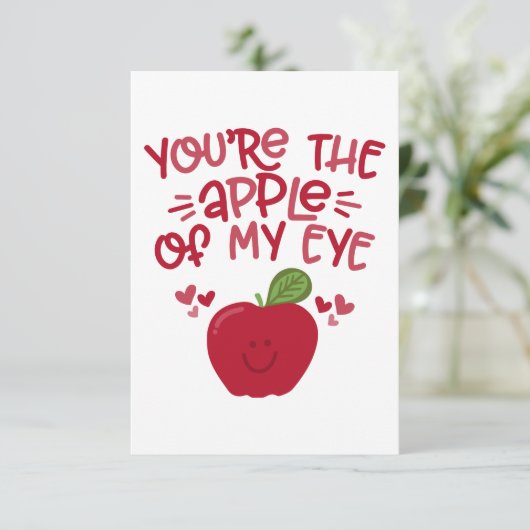 Invitation Pomme de mon oeil (Debout devant)