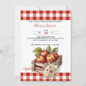 Invitation Pomme de mon oeil Baby shower Red Orchard (Devant)