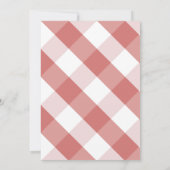 Invitation Pomme de mon oeil Floral Bois Baby shower rustique (Dos)