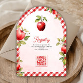 Invitation Pomme De Nos Yeux Code QR Baby Shower