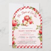 Invitation Pomme De Nos Yeux Code QR Baby Shower (Devant)