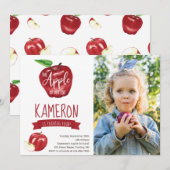 Invitation Pomme de nos yeux Photo Anniversaire Fête N'import (Devant / Derrière)