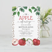 Invitation Pomme de notre Anniversaire de enfant oculaire Inv (Debout devant)