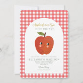 Invitation Pomme de notre Baby shower oculaire (Devant)