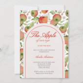 Invitation Pomme De Notre Oeil Automne Baby shower Arche D'Au (Devant)