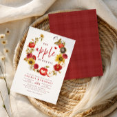 Invitation Pomme de notre oeil Baby shower d'automne de la co