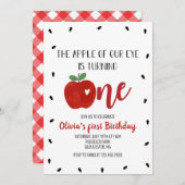 Invitation Pomme de notre OEil premier anniversaire (Devant / Derrière)
