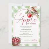 Invitation Pomme de Notre Oeil Rustique Baby shower Automne (Devant)
