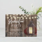 Invitation Pomme de terre Florale Bourgogne Rustique (Debout devant)