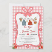 Invitation Pomme Fruit Fall baby shower Bébé saupoudrer (Devant)