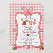 Invitation Pomme Fruit Fall baby shower Bébé saupoudrer (Devant / Derrière)