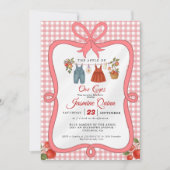 Invitation Pomme Fruit Fall baby shower Bébé saupoudrer (Devant)