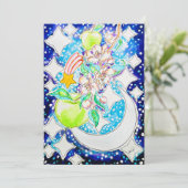 Invitation Pomme Granny Smith (Debout devant)