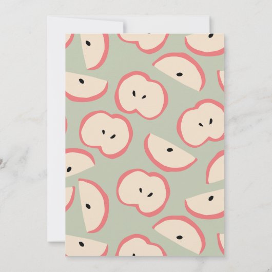 Invitation Pomme Picking Party Green Boy Anniversaire (Dos)