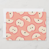 Invitation Pomme Picking Party rose fille Anniversaire Photo (Dos)