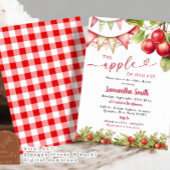 Invitation Pomme tombée de nos yeux baby shower