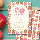 Invitation Pomme Whimsical de Notre Oeil Tomber rose moderne