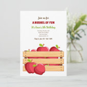 Invitation Pommes dans une caisse (Debout devant)