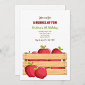 Invitation Pommes dans une caisse (Devant / Derrière)