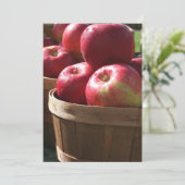 Invitation Pommes fraîches dans le panier Dîner de fête Invit (Debout devant)