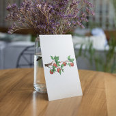 Invitation Pommier rouge Branche Fruit frais et Feuilles vert