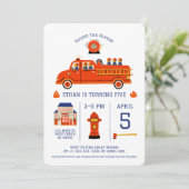 Invitation Pompier (Debout devant)