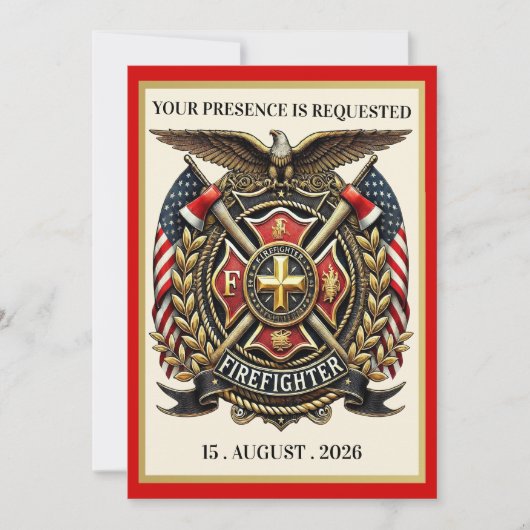 INVITATION POMPIER (Devant)