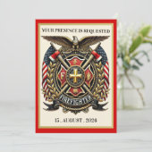 INVITATION POMPIER (Debout devant)