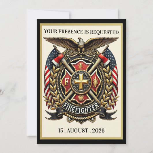 INVITATION POMPIER (Devant)