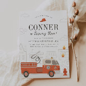 Invitation pompier Invitation d'anniversaire