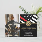 Invitation Pompier Pompier Académie de Diplôme de pompiers Ph (Debout devant)