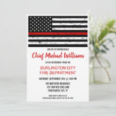 Invitation Pompier pompier de retraite du service des incendi (Debout devant)