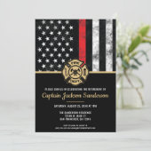 Invitation Pompier Pompier Service de retraite pompier (Debout devant)