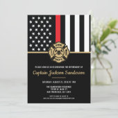 Invitation Pompier Pompier Service de retraite pompier (Debout devant)