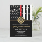 Invitation Pompier Pompier Service de retraite pompier (Debout devant)