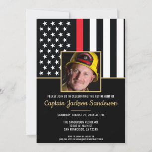 Invitation Pompier Retraite Service de pompiers