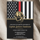 Invitation Pompier Retraite Service d'incendie pompier