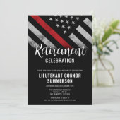 Invitation Pompier Service des incendies Parti de retraite (Debout devant)