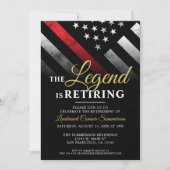 Invitation Pompiers Pompiers Retraite (Devant)