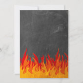 Invitation Pompiers Porte et insigne Anniversaire (Dos)