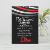 Invitation Pompiers Retraite Mince Casquette d'incendie de la (Debout devant)