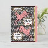 Invitation Ponies de Herringbone (fête d'anniversaire personn (Debout devant)