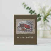 Invitation Pont couvert et Sleigh (Debout devant)