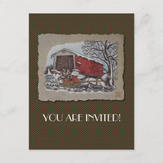 Invitation Pont couvert et Sleigh