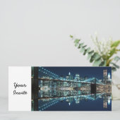 Invitation Pont de Brooklyn et horizon de Manhattan (Debout devant)